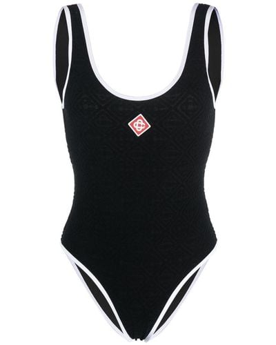 Casablancabrand Monogram One-piece Swimsuit - Black