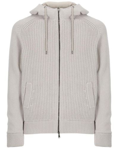Herno Coats Ivory - Grey