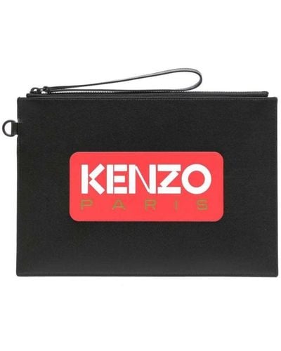 KENZO Paris Large Pouch - Red