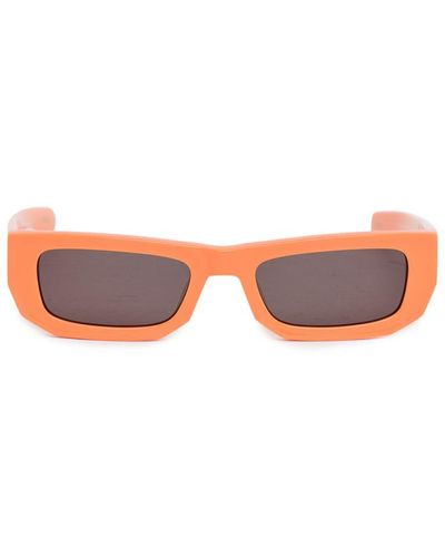 FLATLIST EYEWEAR Bricktop Solid Sunglasses In Orange - Pink