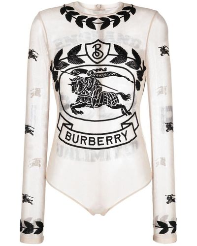 Burberry Logo Bodysuit - White