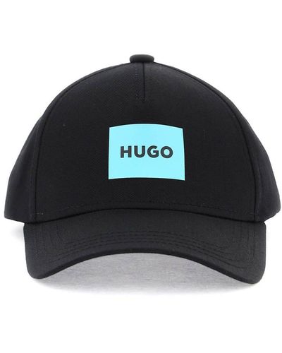 BOSS Hugo Baseball Cap With Patch Design - Blue