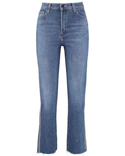 J Brand Jules Straight Leg Jeans - Blue