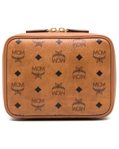 MCM Otmr Vi Travel Case Sml Co Bags - Brown