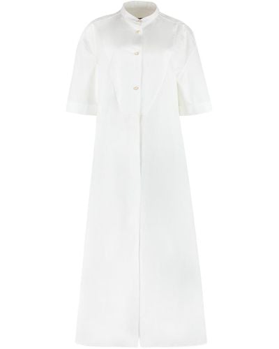Jil Sander Cotton Shirtdress - White