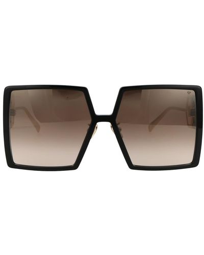 Philipp Plein Logo-plaque Square-frame Sunglasses - Multicolor