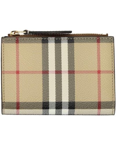 Burberry Small Bifold Wallet - Natural