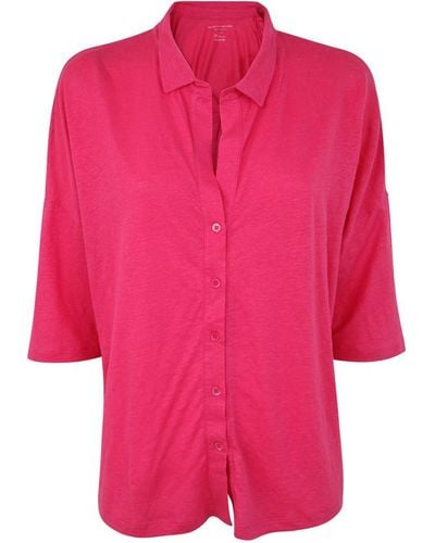 Majestic Filatures 3/4 Sleeves Shirt - Pink