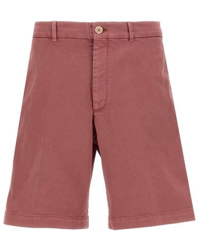 Brunello Cucinelli Cotton Bermuda Shorts - Red