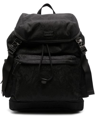 Versace Nylon Backpack - Black