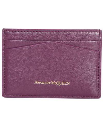 Alexander McQueen Skull Card Holder - Purple