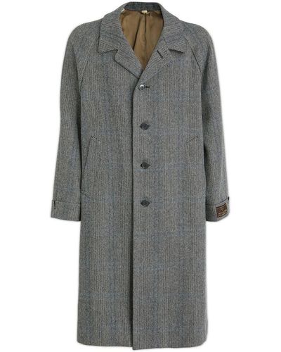 Gucci Houndstooth Coat - Gray