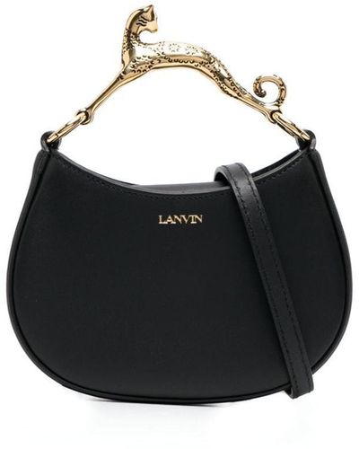 Lanvin Nano Leather Cat Bag - Black