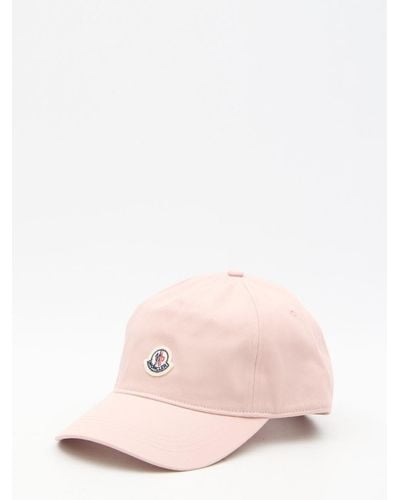 Moncler Baseball Cap With Logo - Pink