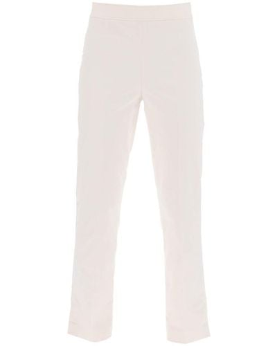 Brunello Cucinelli Capri Pants With Belt Loop And - White