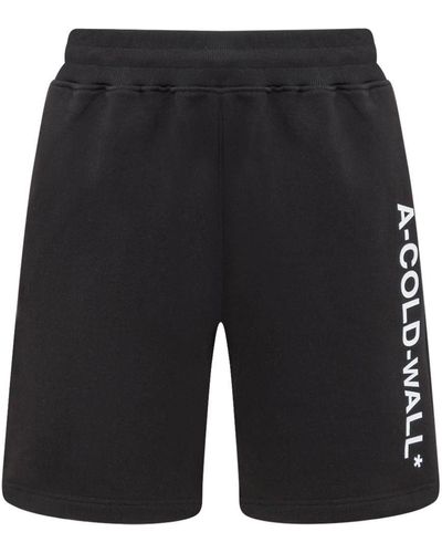 A_COLD_WALL* A-Cold-Wall Shorts With Logo - Black