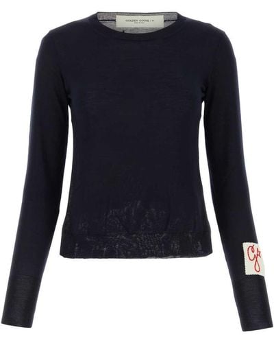 Golden Goose Black Wool Sweater - Blue