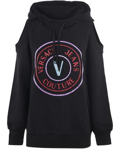 Versace Couture Maxi Cotton Sweatshirt - Black