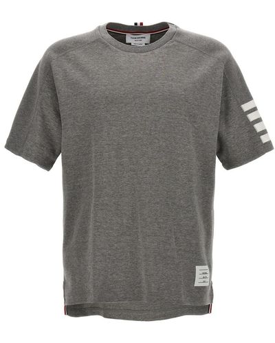Thom Browne '4 Bar' T-Shirt - Gray