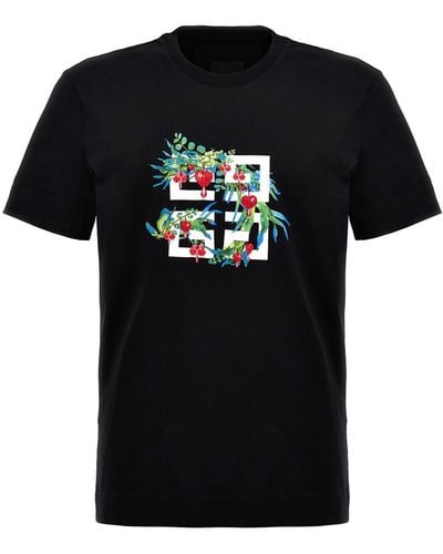 Givenchy Embroidery Logo T-Shirt - Black