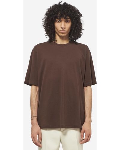 AURALEE T-shirts - Brown
