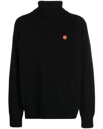 KENZO Roll-neck Sweater - Black