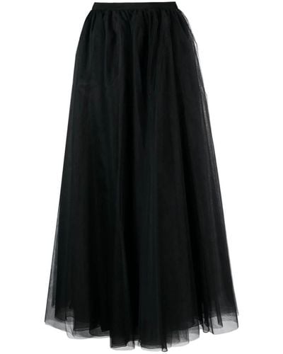 Giambattista Valli Tulle Maxi Skirt - Black