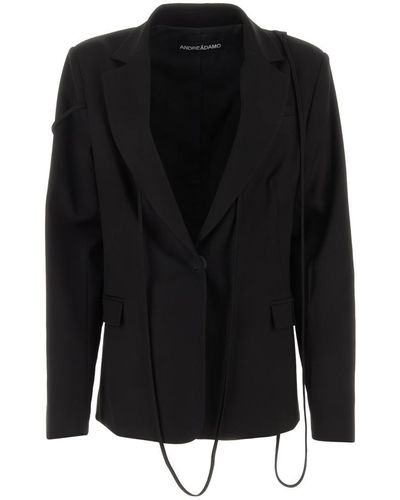 ANDREADAMO Jackets And Vests - Black