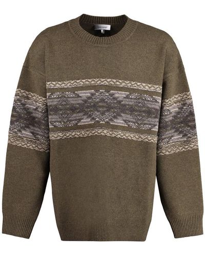Isabel Marant Alrick Crew-neck Wool Sweater - Grey