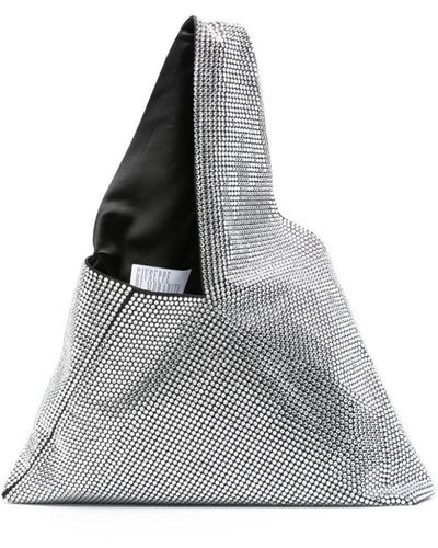 GIUSEPPE DI MORABITO Crystal Embellished Handbag - Grey