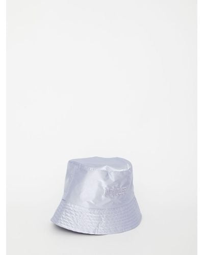 Moncler Embroidered Canvas Bucket Hat - White