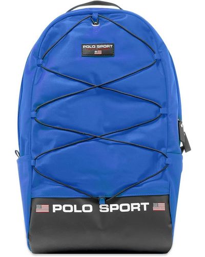 Polo Ralph Lauren Logo Print Backpack - Blue