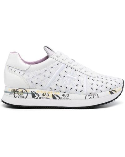 Premiata Conny Broderie-Anglaise Sneakers - White