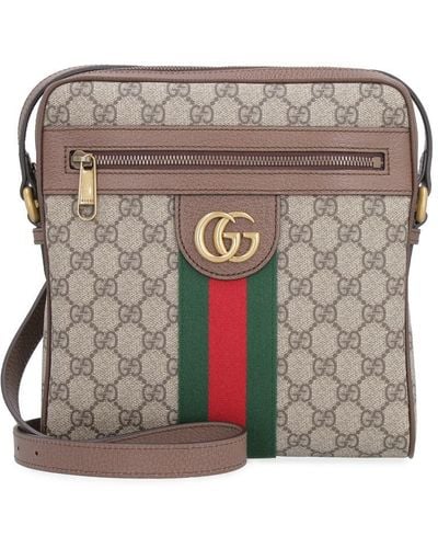 Gucci GG Supreme Fabric Ophidia Shoulder-bag - Grey