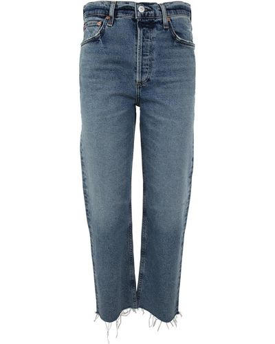 Citizens of Humanity Straight Leg Cotton Jeans - Blue