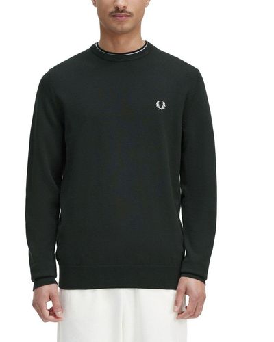 Fred Perry Jersey With Logo - Black
