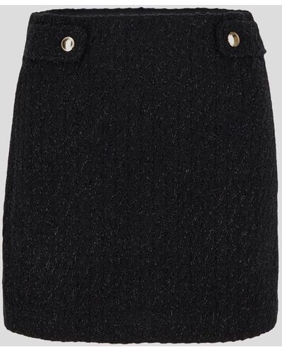 Michael Kors Tweed Mini Skirt - Black