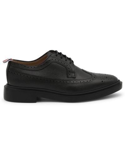 Thom Browne Black Leather Longwing Brogues