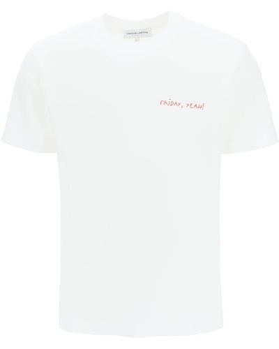 Maison Labiche "friday, Yeah!" Popincourt T-shirt - White