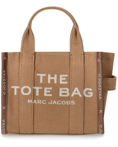 Marc Jacobs The Jacquard Small Tote Camel Handbag - Brown
