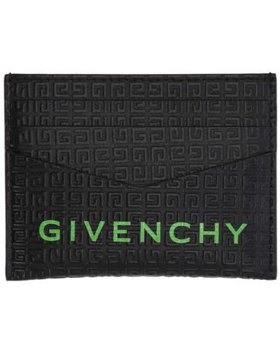 Givenchy G-essentials Branded Leather Card Holder - Black
