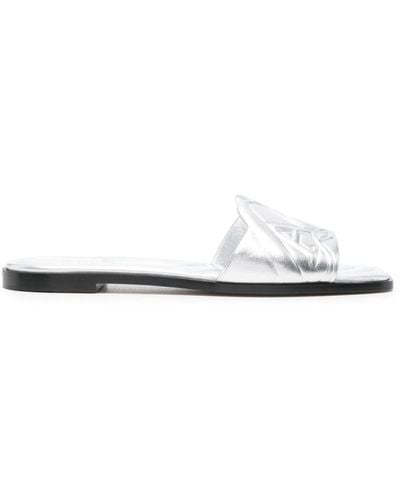 Alexander McQueen Seal Leather Sandals - White