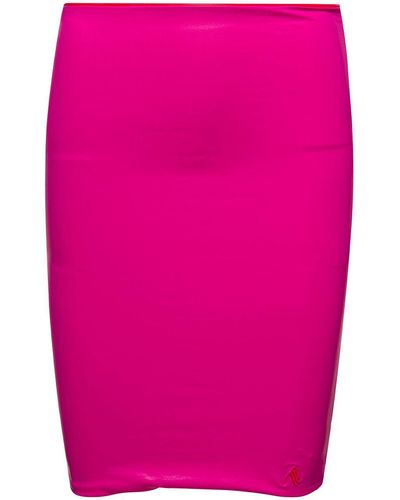 The Attico Lycra Miniskirt - Pink