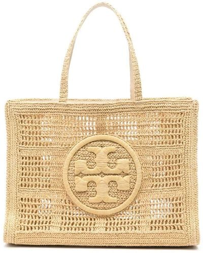 Tory Burch Handcrafted Ella Large Tote Bag - Natural
