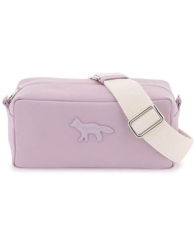 Maison Kitsuné Cloud Shoulder Bag With Strap - Purple