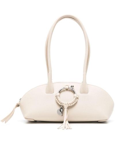 See By Chloé Joan Leather Shoulder Bag - White