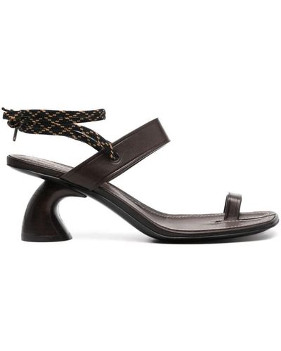 Dries Van Noten Sandals With Laces Shoes - Black