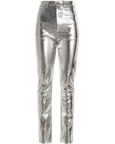 Alexandre Vauthier Coated Jeans - Gray