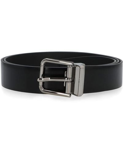 Dolce & Gabbana Leather Belt - Black
