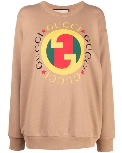 Gucci Logo Cotton Sweatshirt - Pink